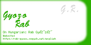 gyozo rab business card